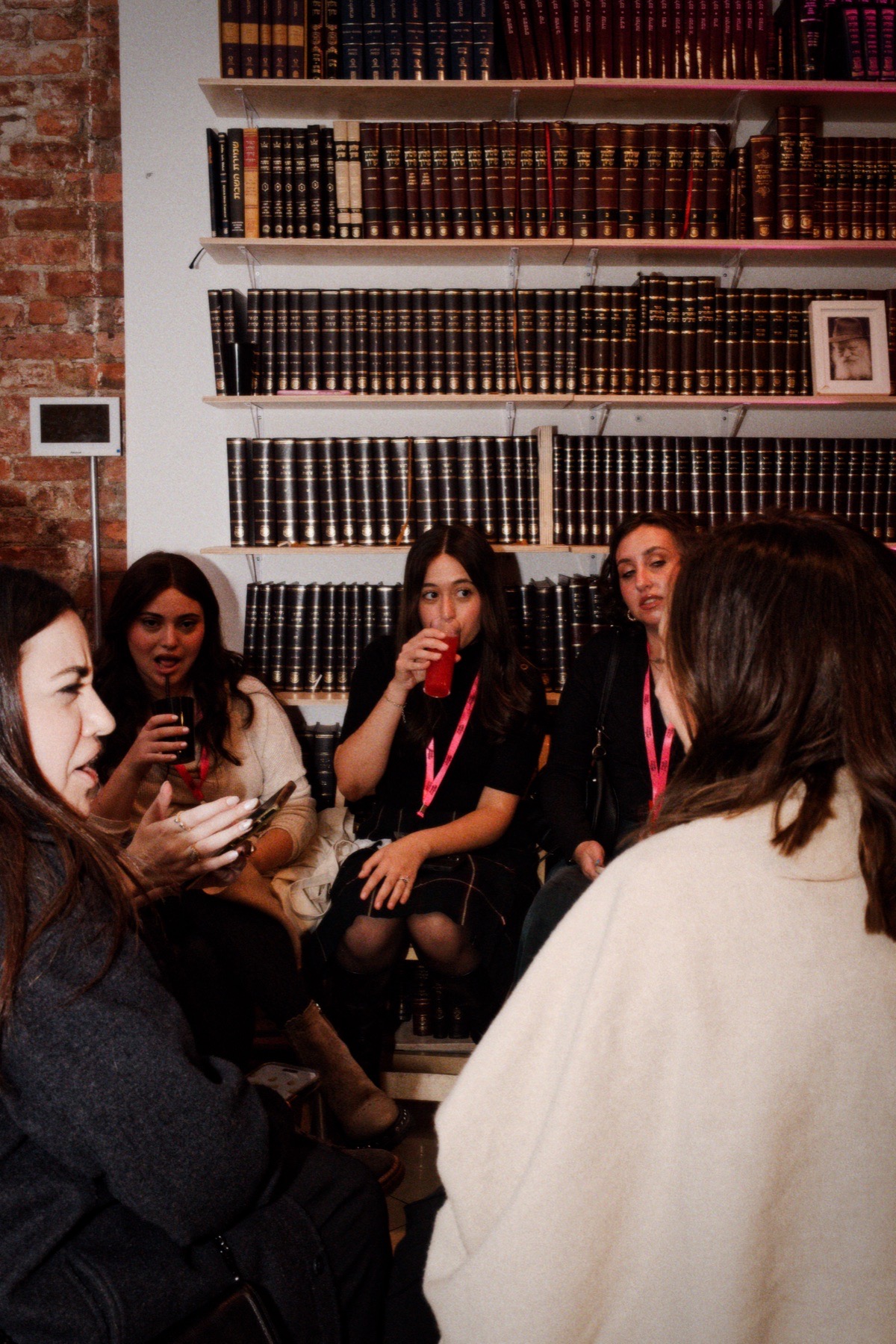 Women talking together at the launch