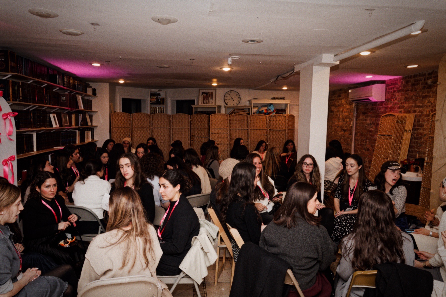 The room filled with launch event guests